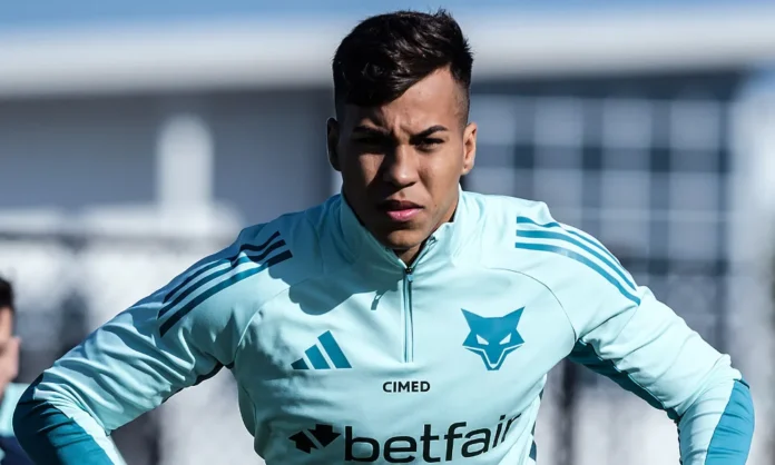 Kaio Jorge em treino do Cruzeiro