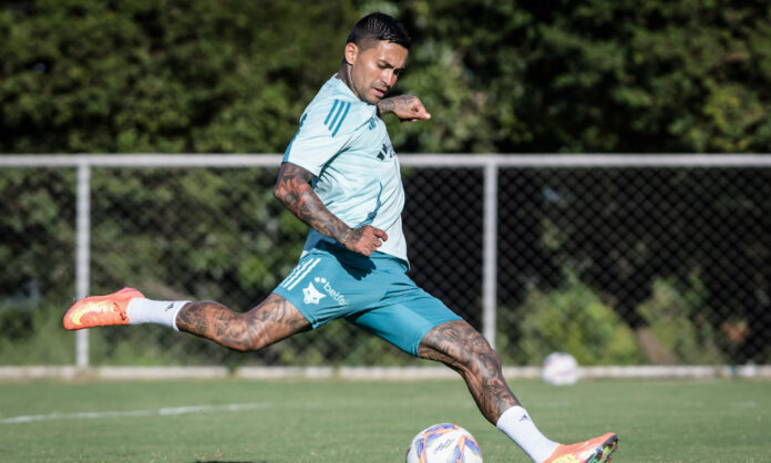 Dudu em treino na Toca da Raposa II