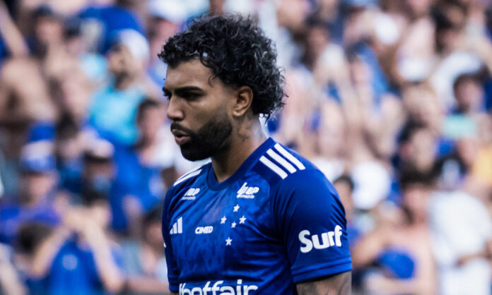 Gabigol em jogo pelo Cruzeiro