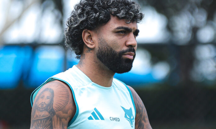 gabigolcruzeiro Gabigol em treino na Toca da Raposa II, em BH