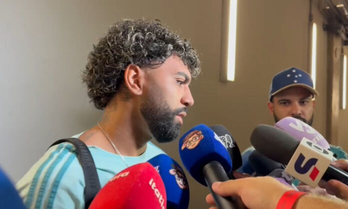 Gabigol, após clássico contra o Atlético-MG