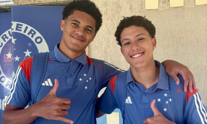 joiasbasecruzeiro Kauã Prates e Felipe de Morais, do Cruzeiro