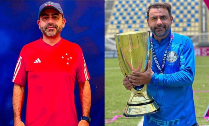 Jordão em dois momentos profissionais: com a camisa do Cruzeiro e pelo Palmeiras, seu ex-clube Jordão em dois momentos profissionais: com a camisa do Cruzeiro e pelo Palmeiras, seu ex-clube