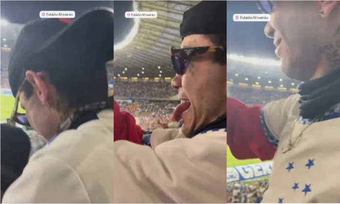 Rapper mineiro Sidoka celebra vitória do Cruzeiro no Mineirão