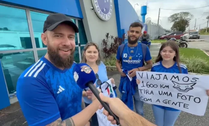 Torcedores do Cruzeiro vieram do MS para ver jogo no Mineirão