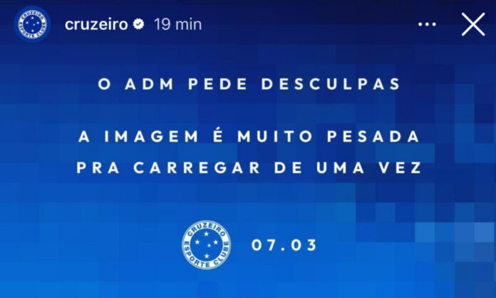 Ativação do Cruzeiro nas redes sociais