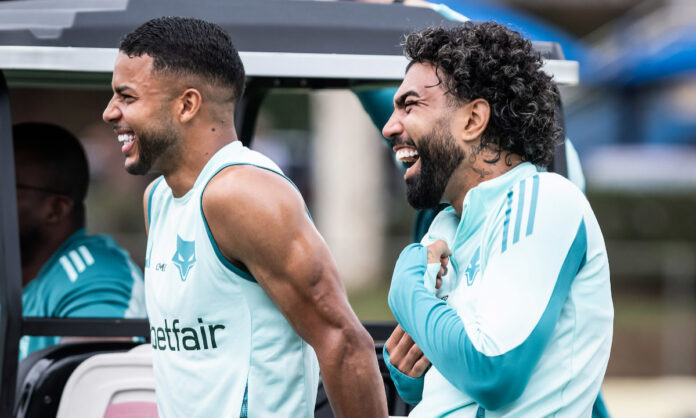 Wanderson e Gabigol, atacantes do Cruzeiro