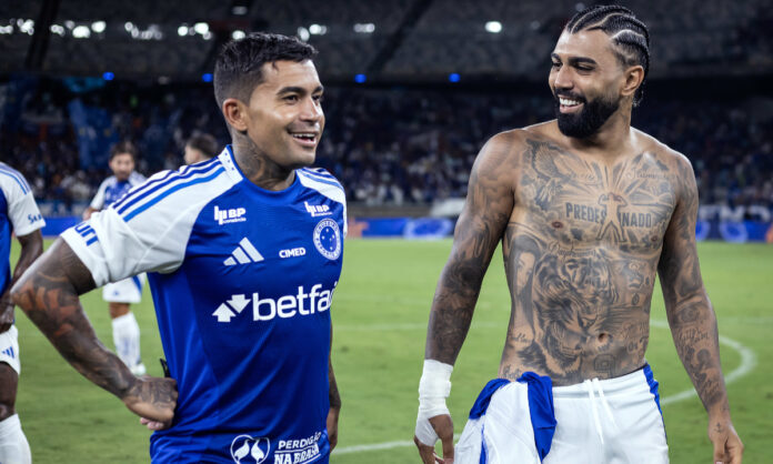 Dudu e Gabigol, atacantes do Cruzeiro