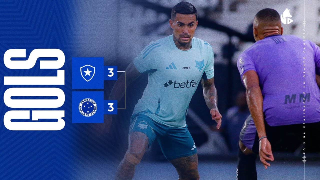 Botafogo 3 x 3 Cruzeiro: assista aos gols do jogo-treino no Nilton ...