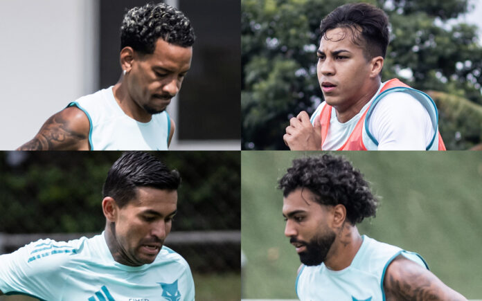 Matheus Pereira, Dudu, Kaio Jorge e Gabigol, do Cruzeiro