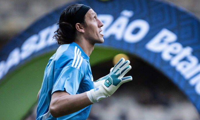 Cássio em jogo do Cruzeiro