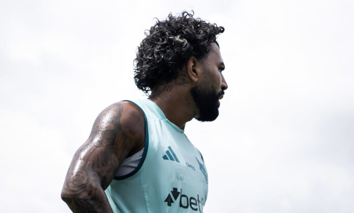 Gabigol, em treino do Cruzeiro na Toca II