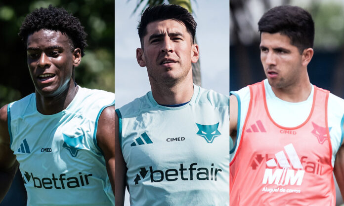 Jonathan Jesus, Lucas Villalba e Mateo Gamarra Jonathan Jesus, Lucas Villalba e Mateo Gamarra são as opções para substituir Fabrício Bruno