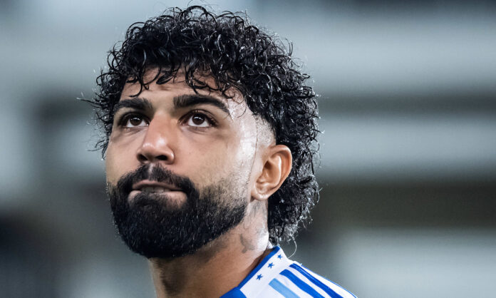 Gabigol, atacante do Cruzeiro, no Chile