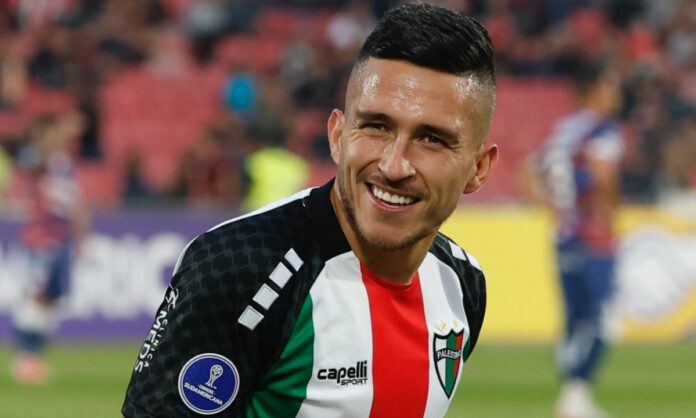 Bryan Carrasco marcou um dos gols da vitória do Palestino
