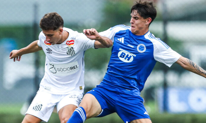 santos x cruzeiro Cruzeiro venceu o Santos no Brasileirão Sub-20