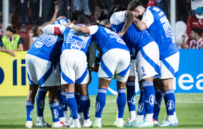 Time do Cruzeiro contra o Unión, pela Copa Sul-Americana