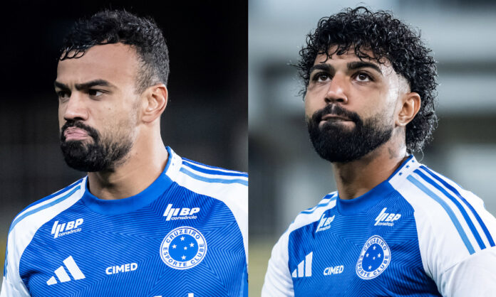 Fabrício Bruno e Gabigol em jogo do Cruzeiro Fabrício Bruno e Gabigol em jogos pelo Cruzeiro em 2025