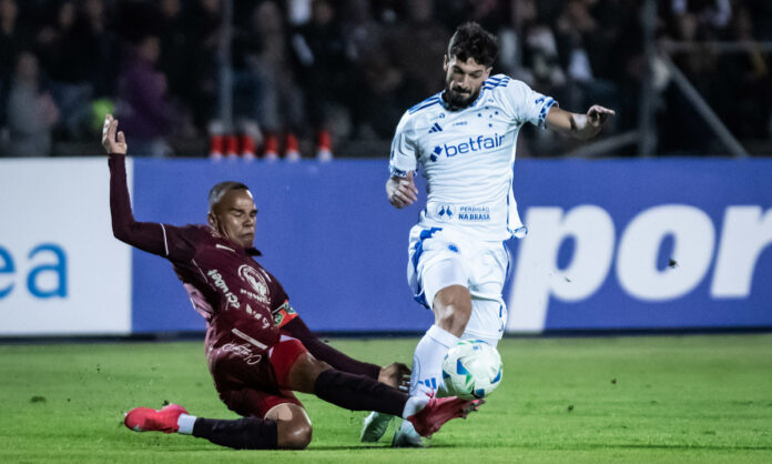 Lautaro Díaz marcou o gol do Cruzeiro contra o Mushuc